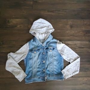 Cat & Jack 10/12 girls denim hooded jacket